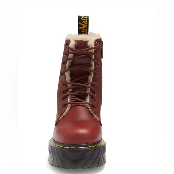 Dr Martens JADON FAUX FUR LINED PLATFORM BOOTS- NO BOX - Picture 3 of 11